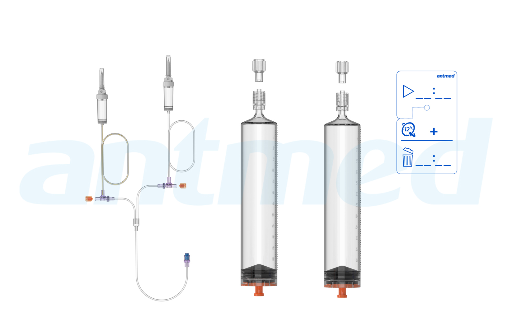 12 Stunden Spritzensystem für mehrere Patienten