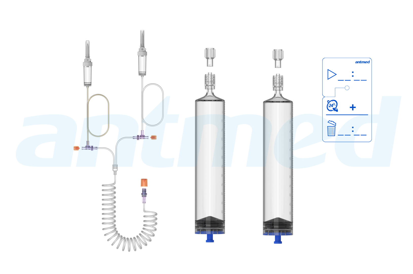 24 Stunden Spritzensystem für mehrere Patienten