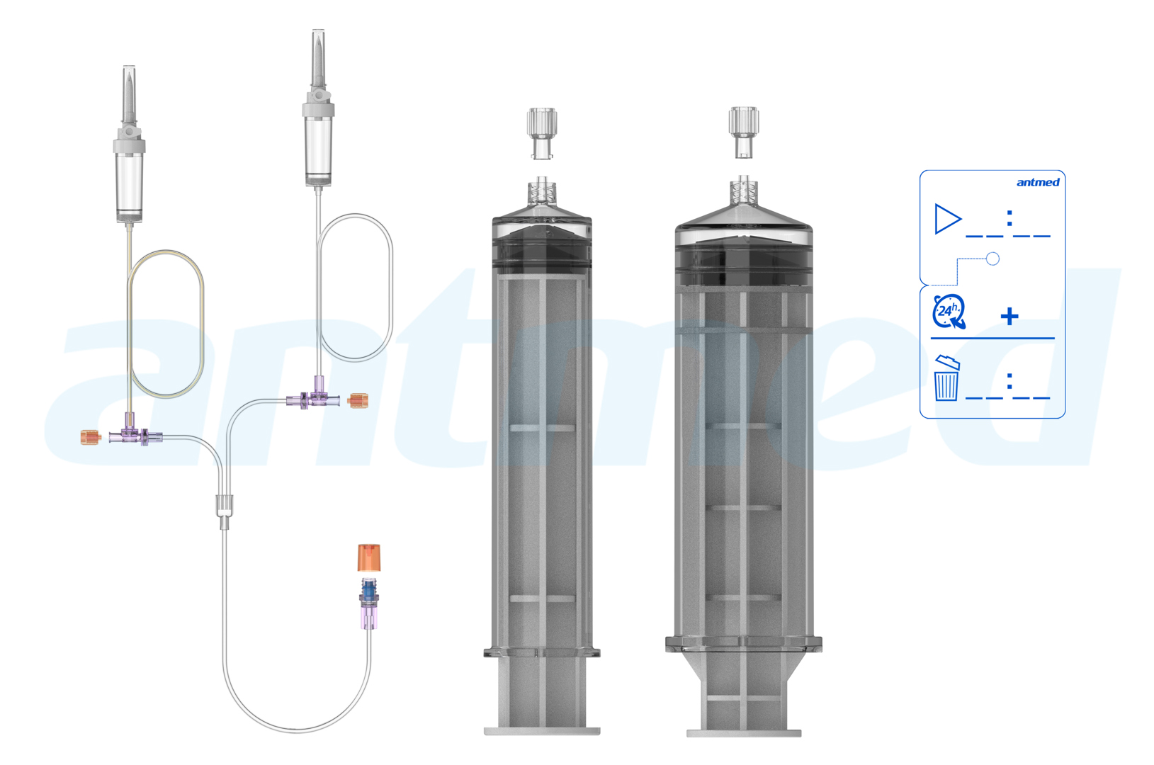 24hours Multi-patient syringe system