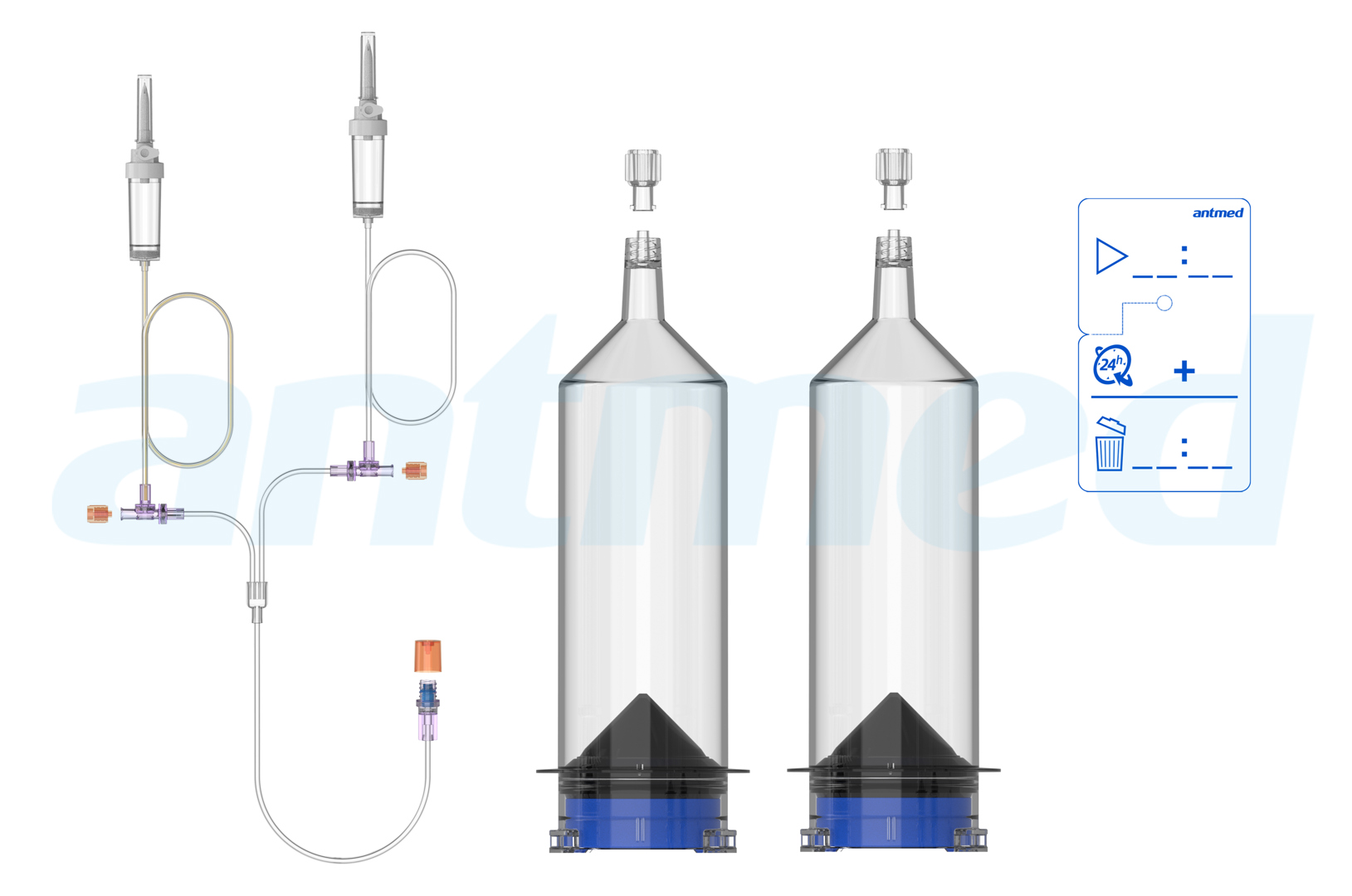 24hours Multi-patient syringe system