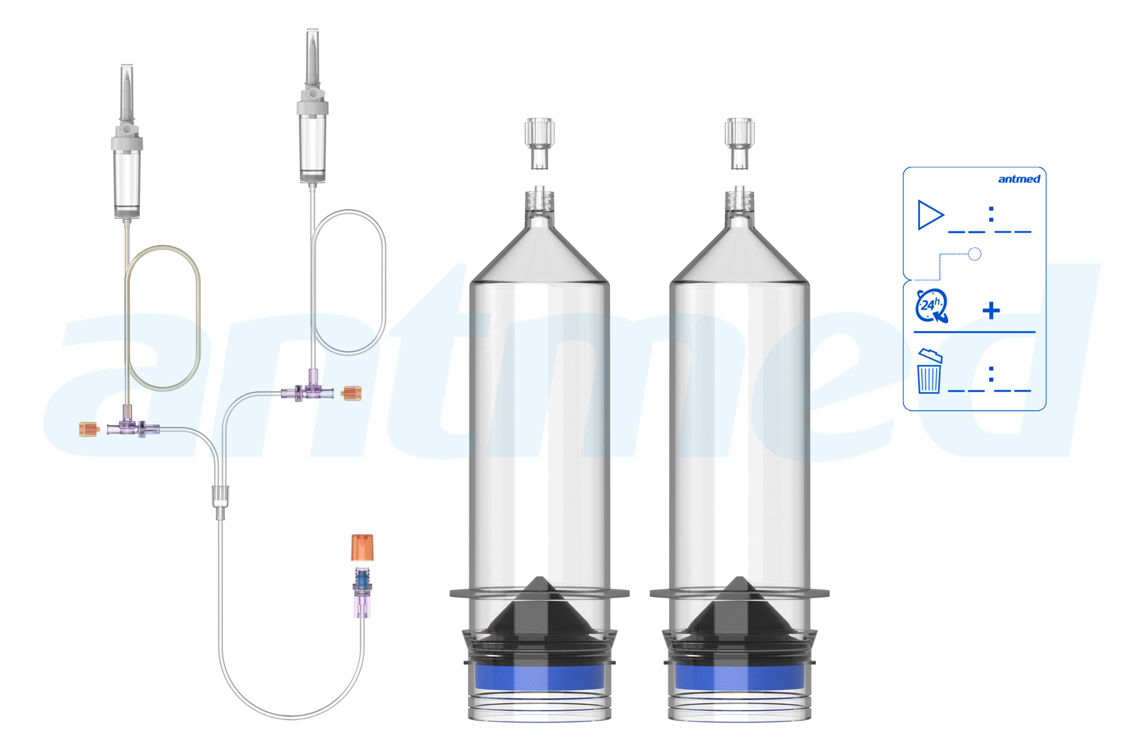24hours Multi-patient syringe system