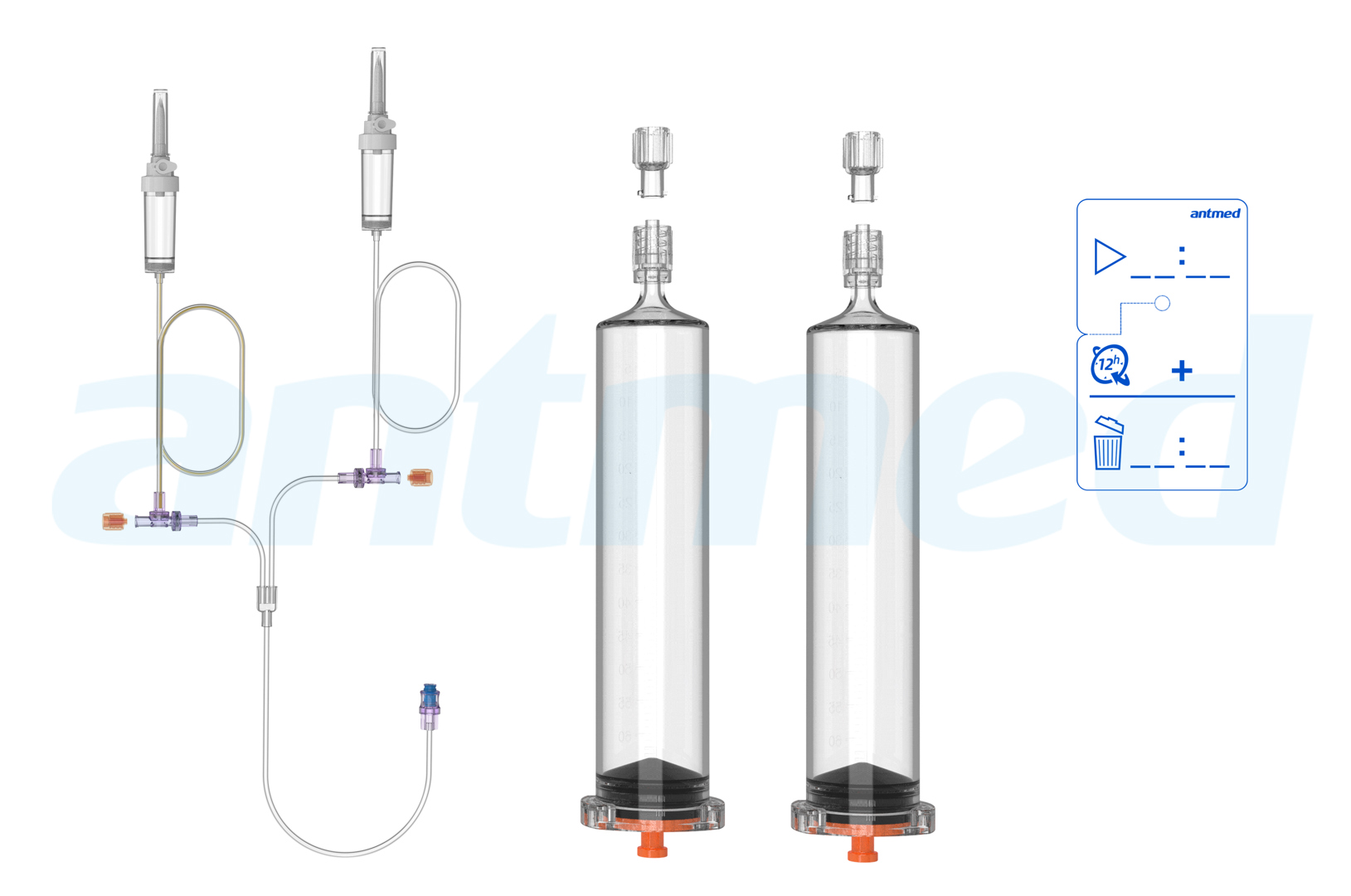 12hours Multi-patient syringe system