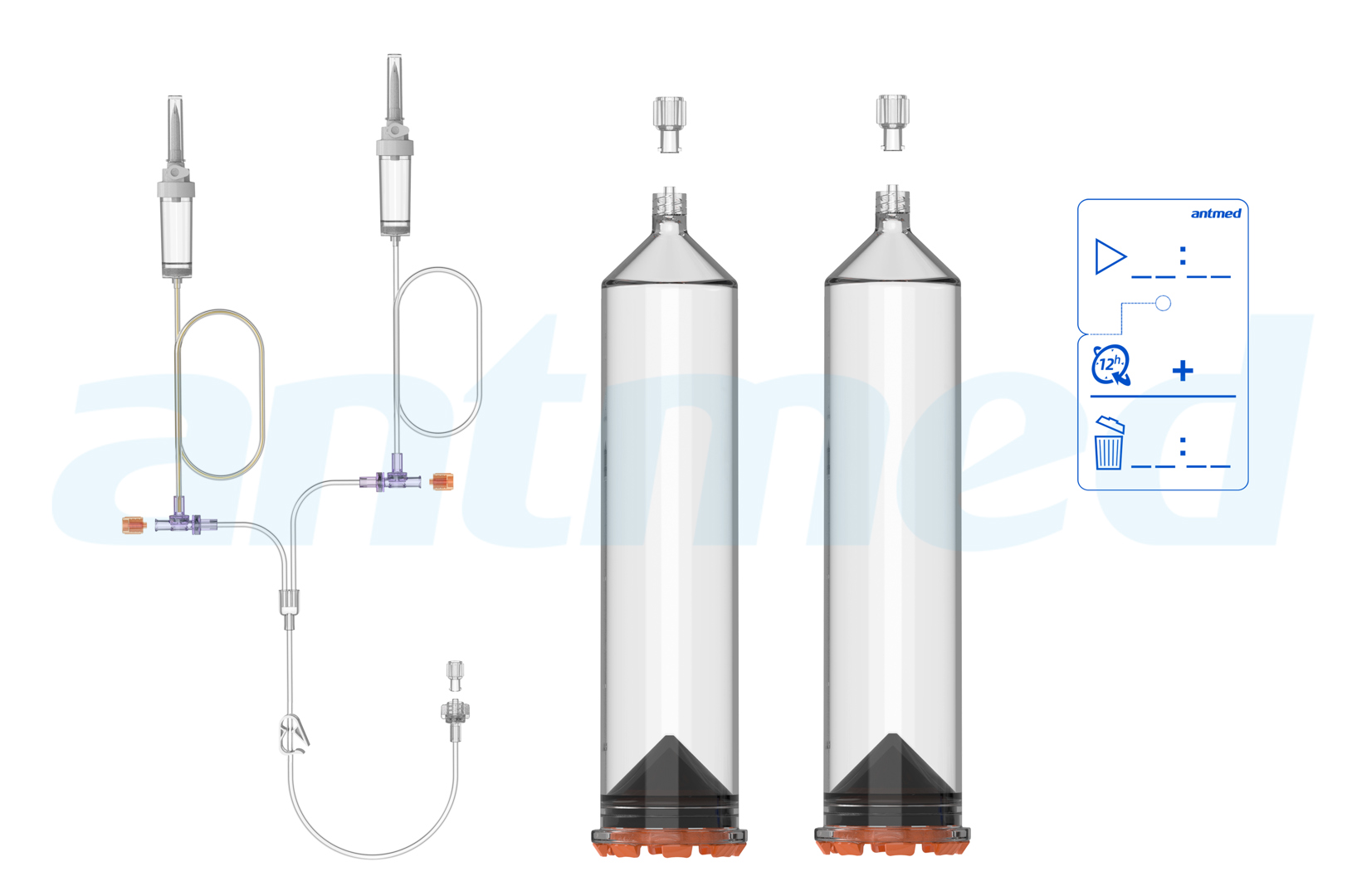 12hours Multi-patient syringe system