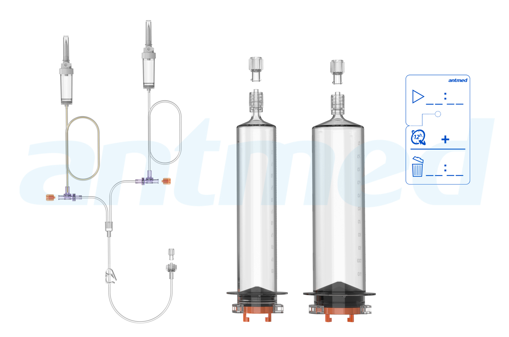 12hours Multi-patient syringe system