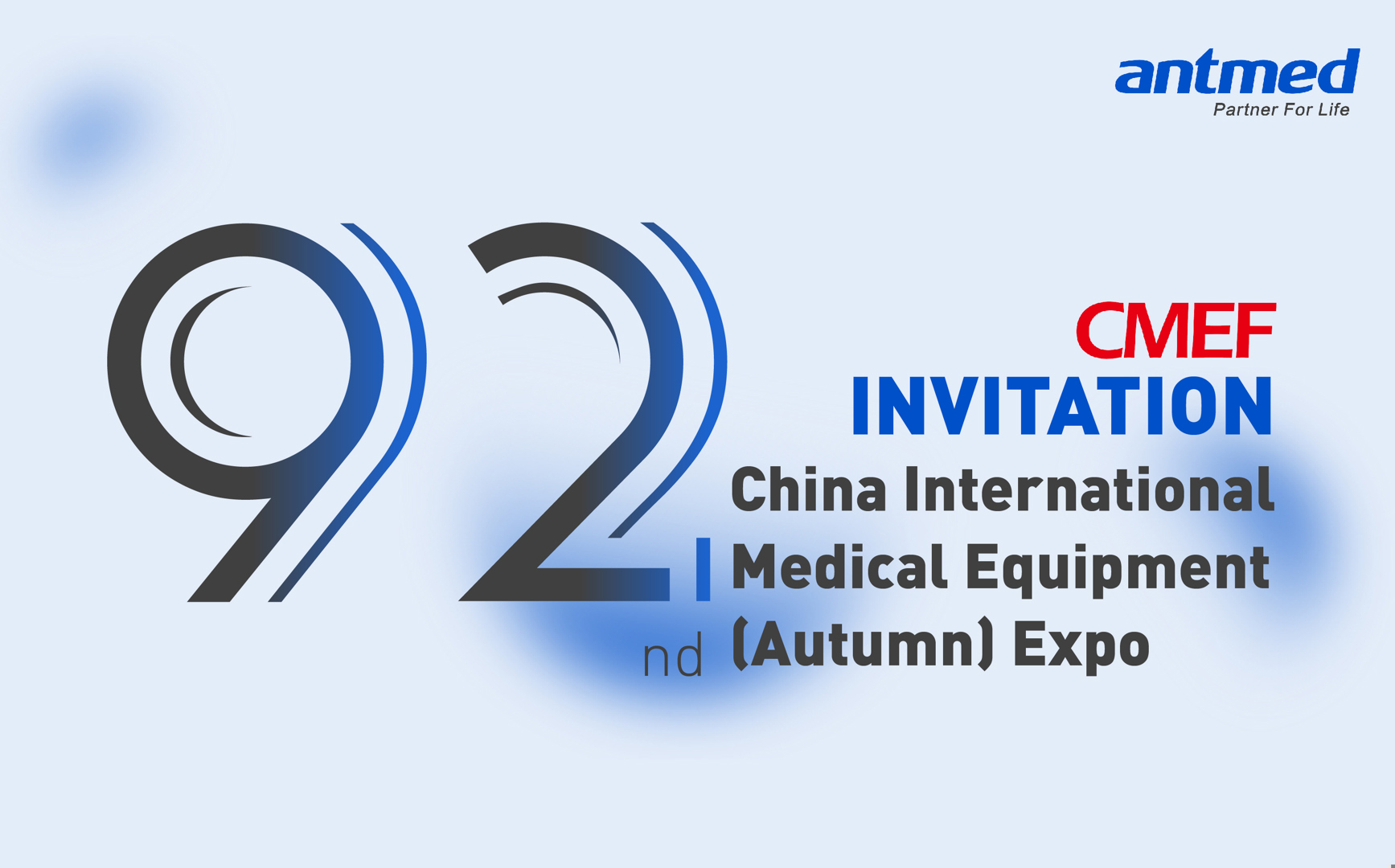 Antmed to Exhibit at the 92nd China International Medical Equipment (Autumn) Expo (CMEF)